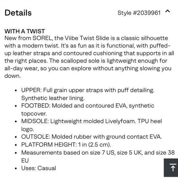 Sorel twist Viibe sandals puffy cushioned platform slip on sandal women's 9 - Picture 15 of 16